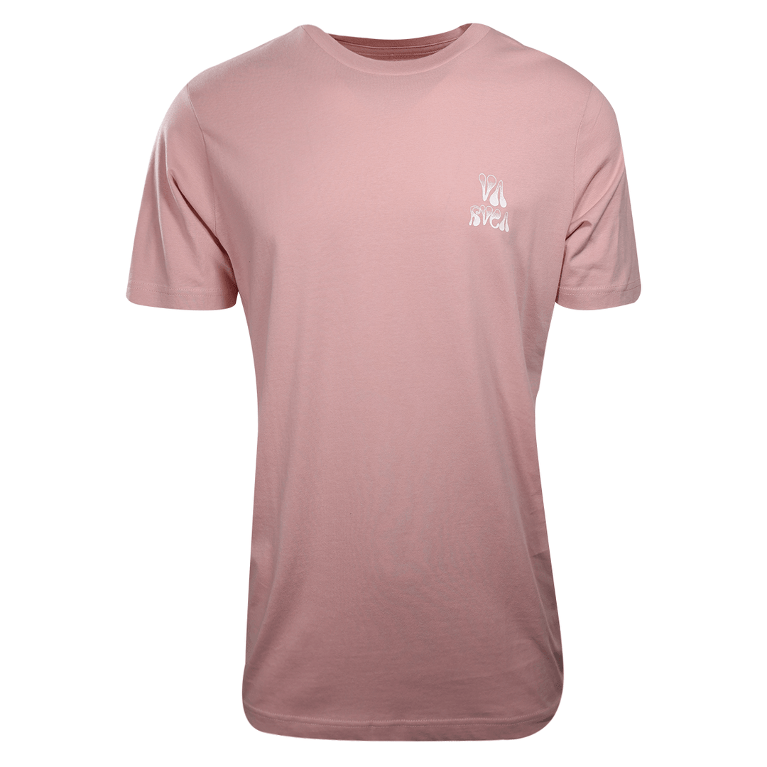 RVCA Men's Millennial Pink Peace Not War Regular Fit S/S T-Shirt (S31)