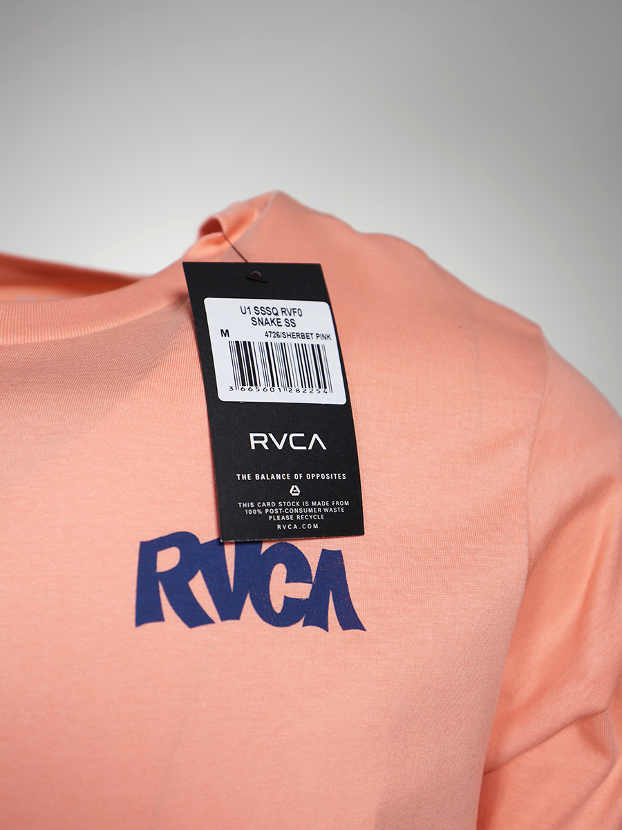 RVCA Men's Salmon Roberto Relaxed Fit S/S T-Shirt (S29)