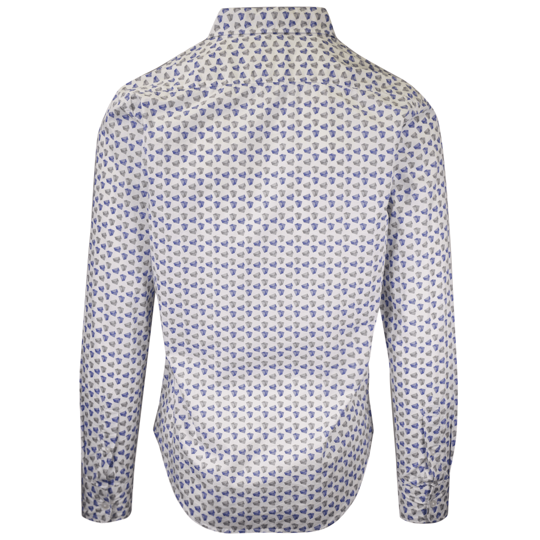 Levi's Men's Slim Fit Geometric Triangle L/S Shirt (S02)