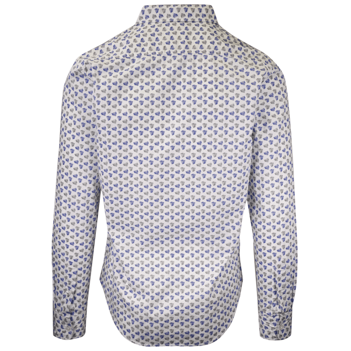 Levi's Men's Slim Fit Geometric Triangle L/S Shirt (S02)