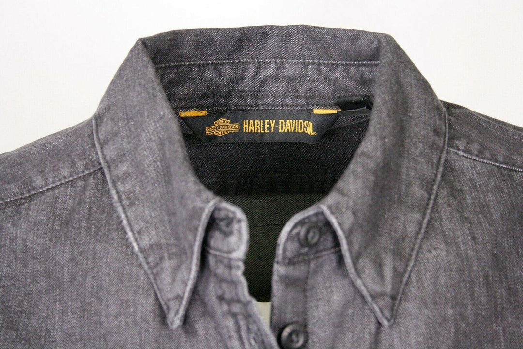 HD Branded Women's Charcoal Vest w/ Back Logo Sleeveless Vest