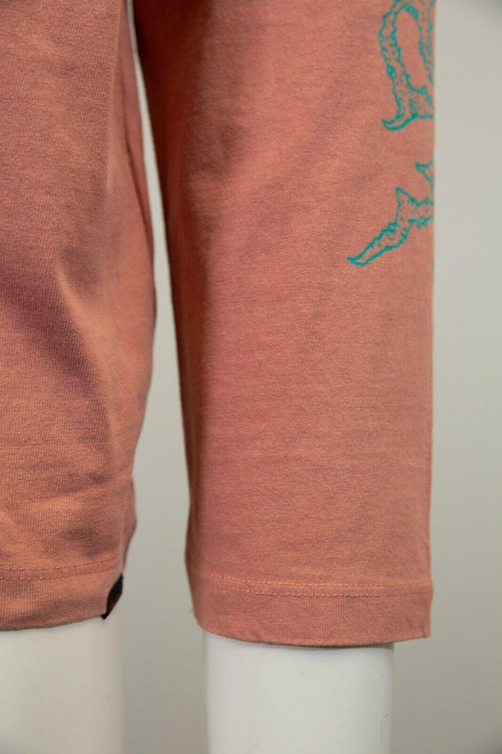 Volcom Men's Salmon Pink Remote Chronicles Loose Fit L/S T-Shirt (S01)