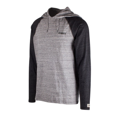 Vans Men's Marled Blocked Drizzle Blocked Hooded L/S T-Shirt