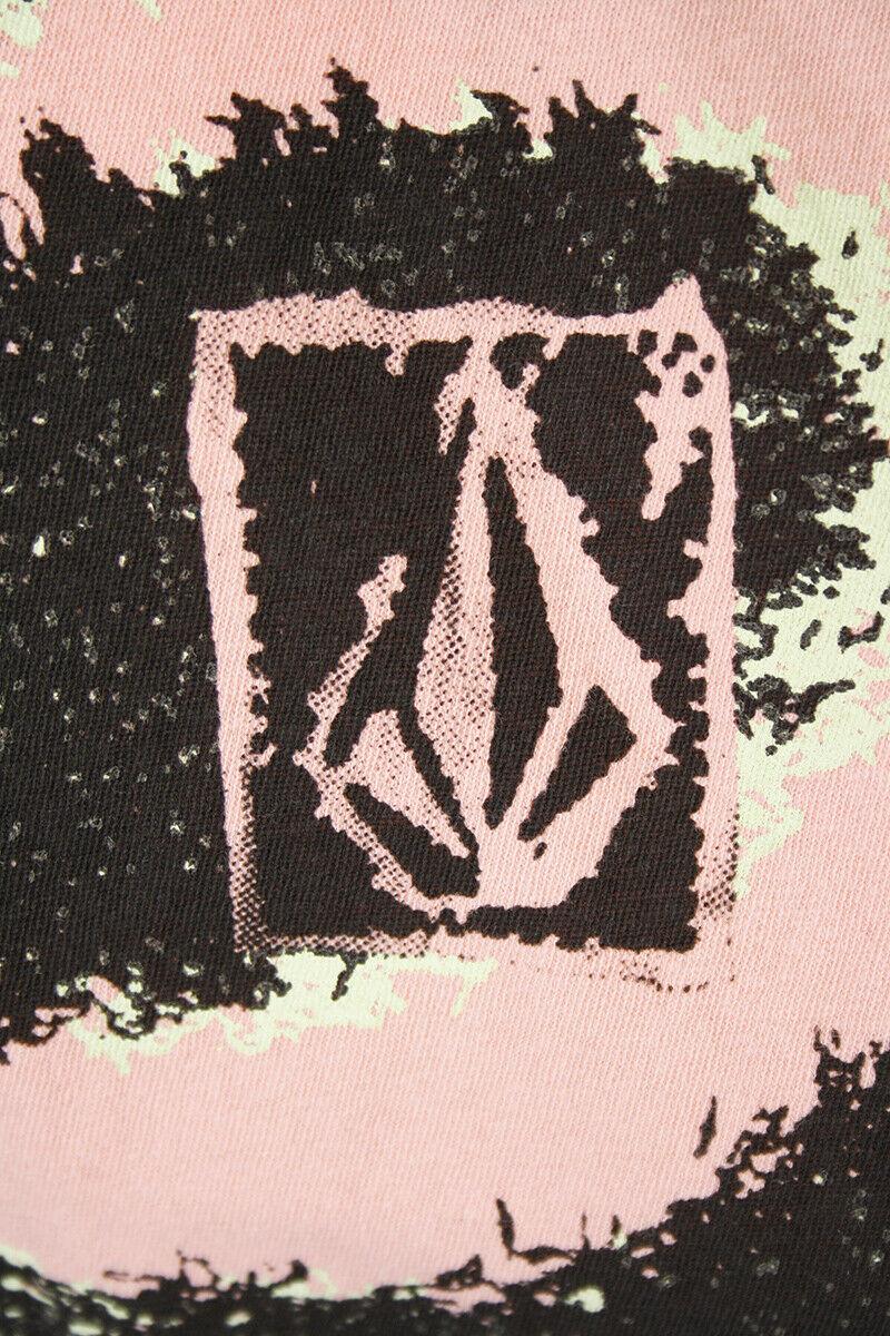 Volcom Women's Pink: Black Green Swirl Sleeveless Tank Top