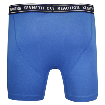 Kenneth Cole Men's Reaction 1 Pack Navy Band Blue Boxer Brief (S04)