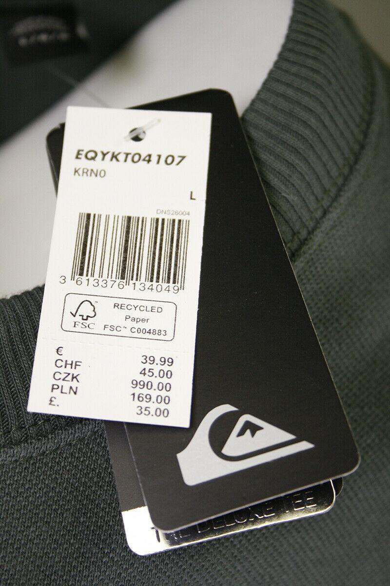 Quiksilver Men's Dark Green Deluxe L/S T-Shirt