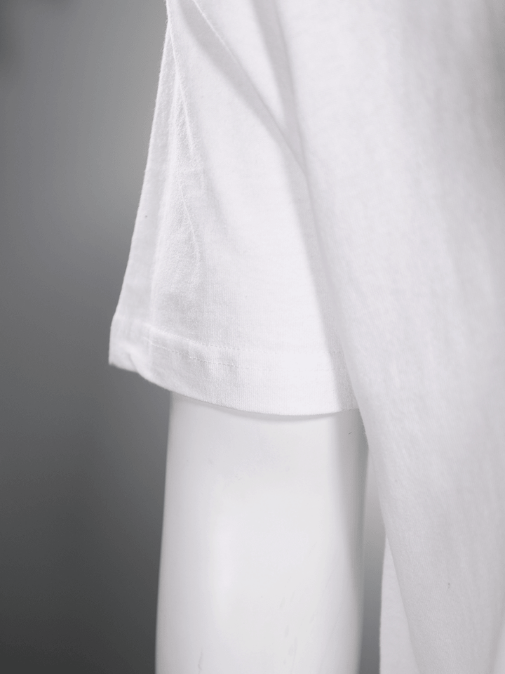 RVCA Men's White Navy Red Circle Regular Fit S/S T-Shirt (S15)