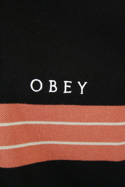 OBEY Men's Casa Striped Button S/S Polo Shirt (S32)