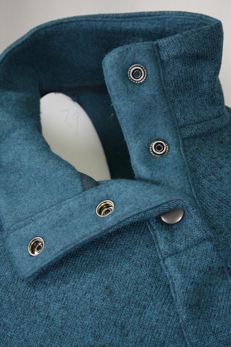 Eddie Bauer Women's Three Snap On Button Mock Neck Sweater (S04)