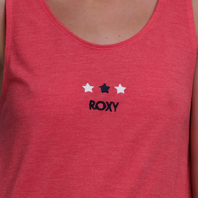 Roxy Women's Hot Pink Three Stars Sleeveless Tank Top (S06)