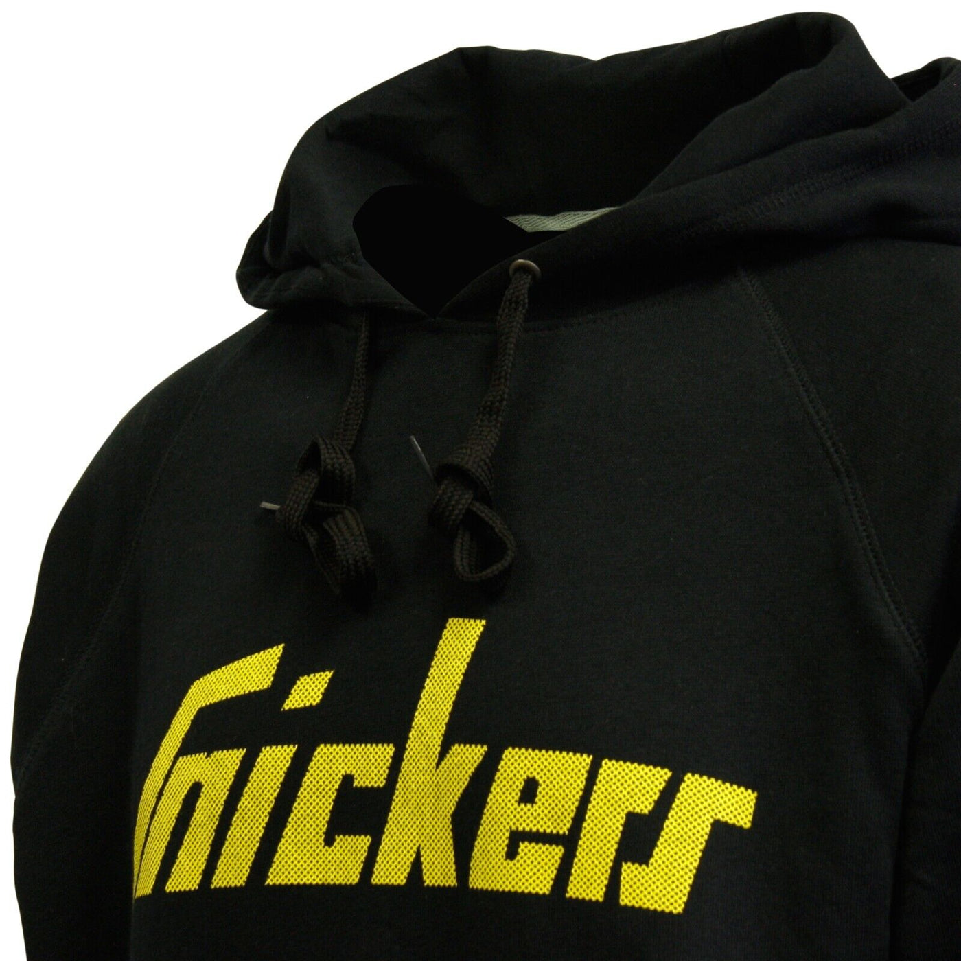 Snickers Workwear Men's Black Yellow Logo Pull Over Hoodie