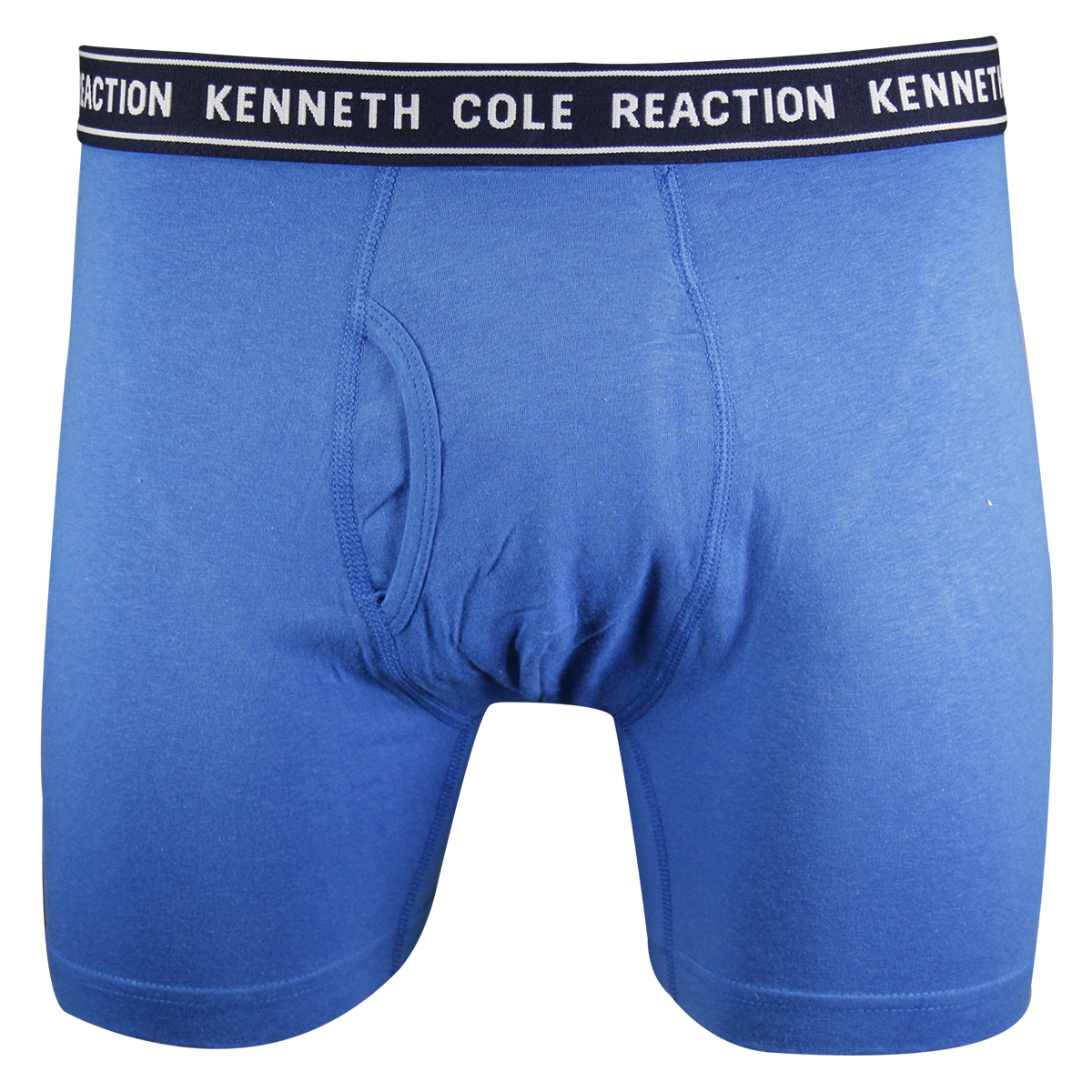 Kenneth Cole Men's Reaction 1 Pack Navy Band Blue Boxer Brief (S04)