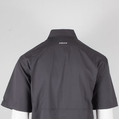 Ariat Men's Charcoal Venttek Climate Tek Cooling UPF 40 S/S Woven Shirt (S01)