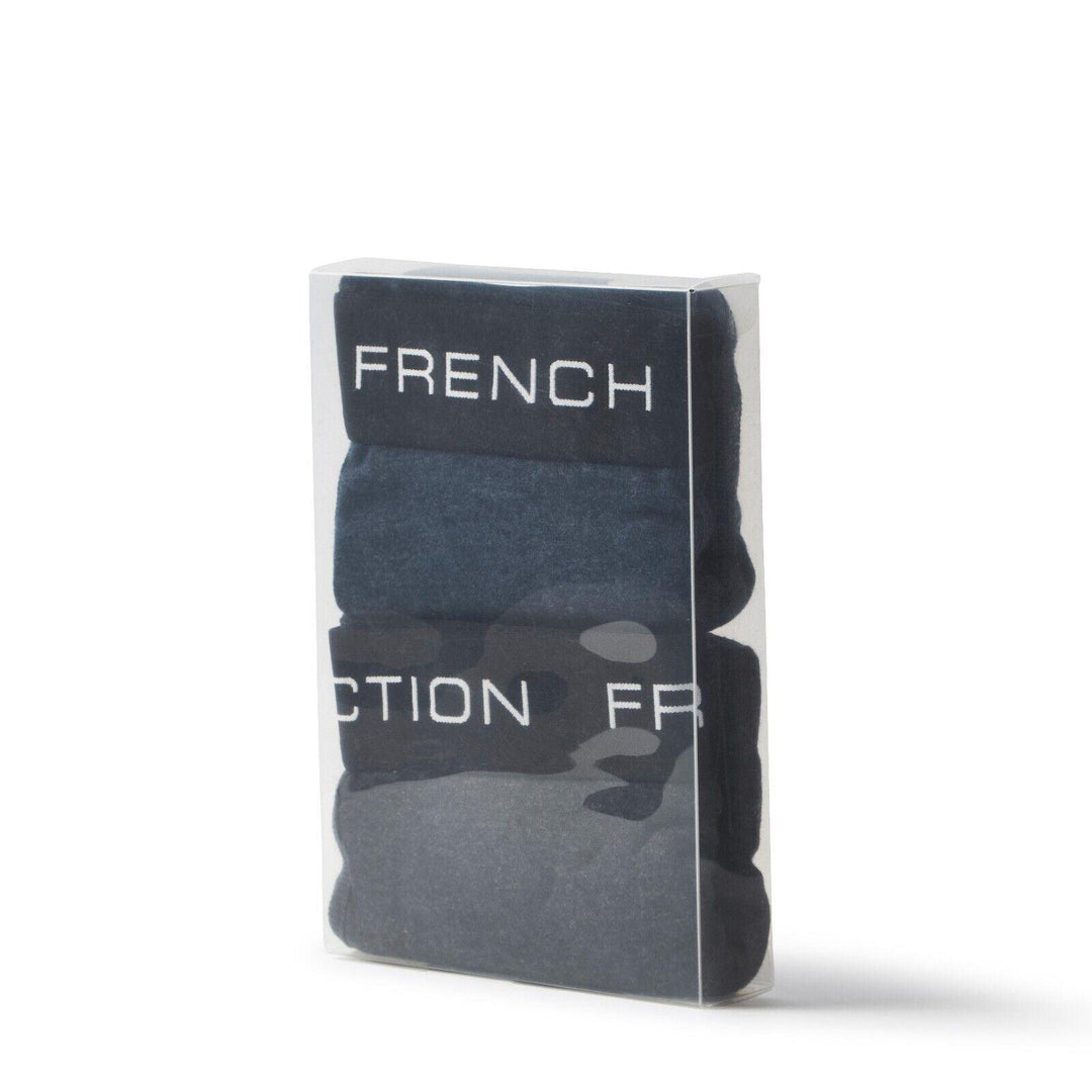 French Connection Men's HTH Navy & HTH Charcoal 2 Pack Boxer Briefs