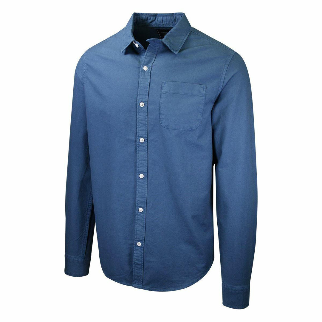 Superdry Men's Teal Lined Dried Oxford L/S Woven Shirt