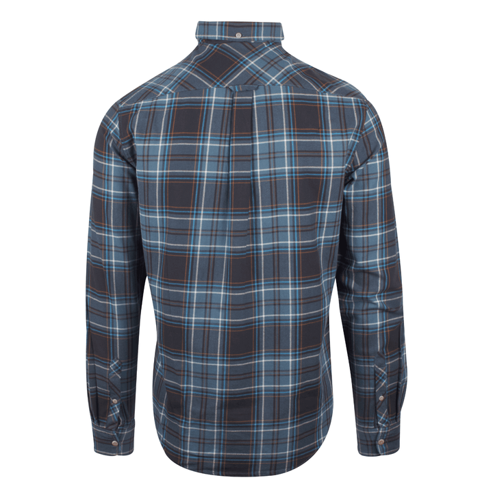 Superdry Men's Traditional Workwear Teal Blue Plaid L/S Woven Shirt