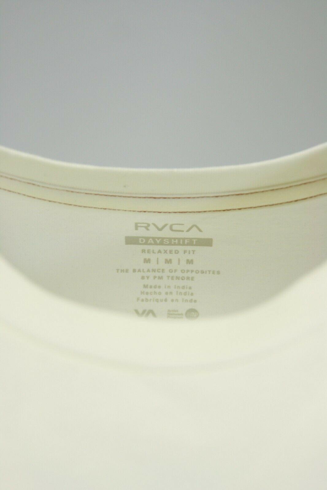 RVCA Men's Cream Sincerely Yours The Balance Of Opposites S/S T-Shirt (S05)