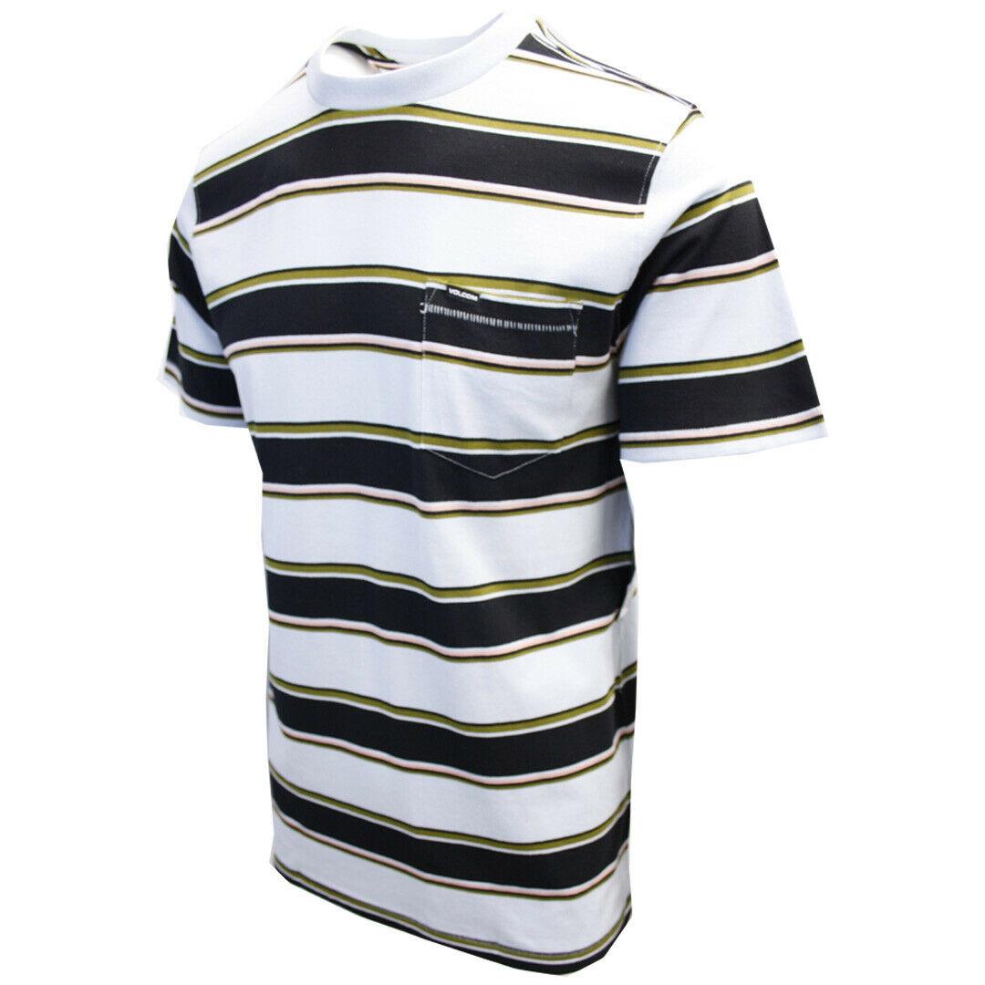 Volcom Men's Pale Blue Laney Crew S/S T-Shirts (S06)