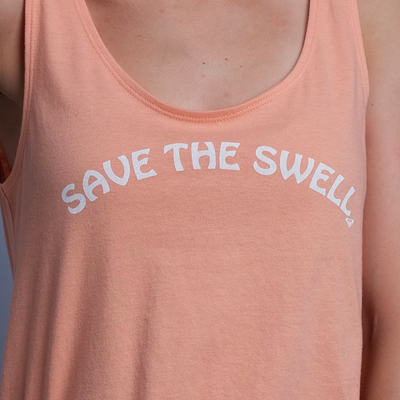Roxy Women's Peach Save The Swell Sleeveless Tank Top (S05)