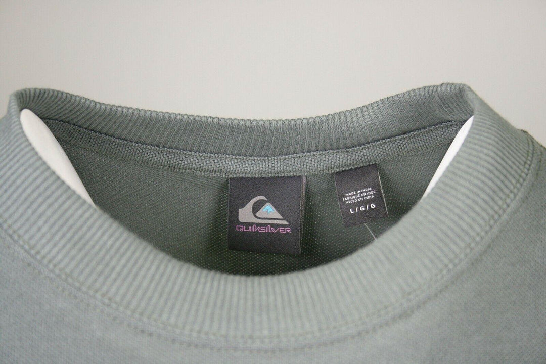 Quiksilver Men's Dark Green Deluxe L/S T-Shirt