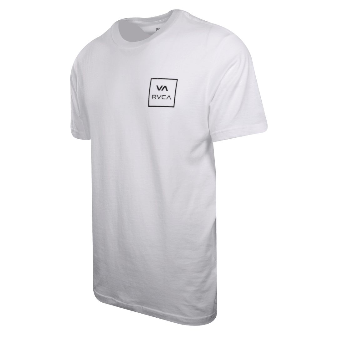 RVCA Men's White VA Box Regular Fit S/S T-Shirt (S02)