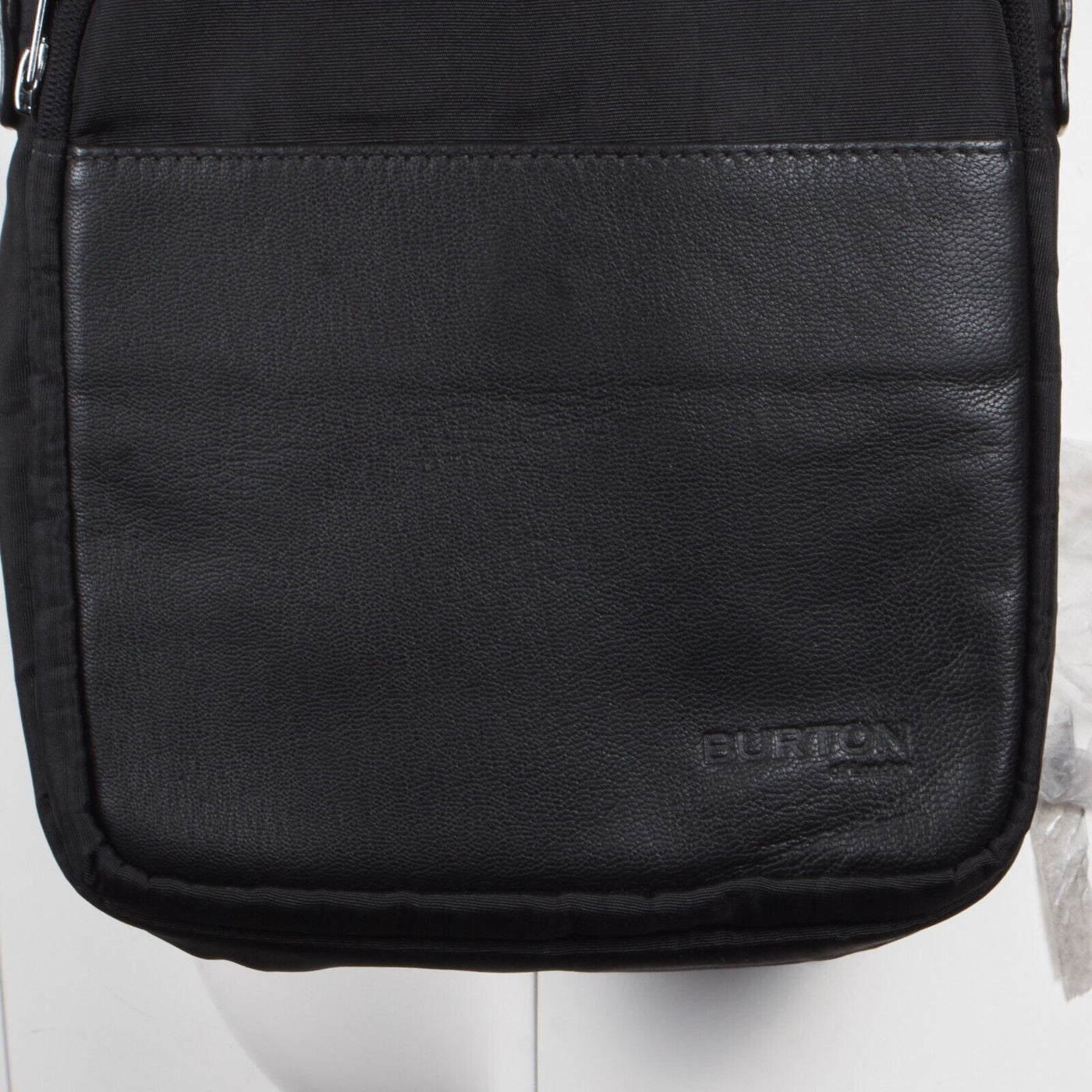Burton of London Unisex Black Primal Urban Leather Double Lining Side Bag