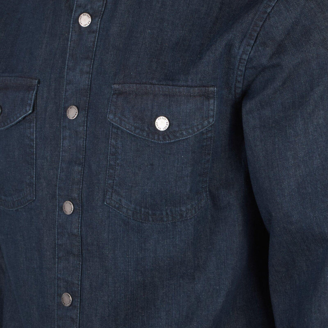 HD Branded Men's Blue Artist Drive H-D ADV Denim L/S Woven Shirt (S49A)