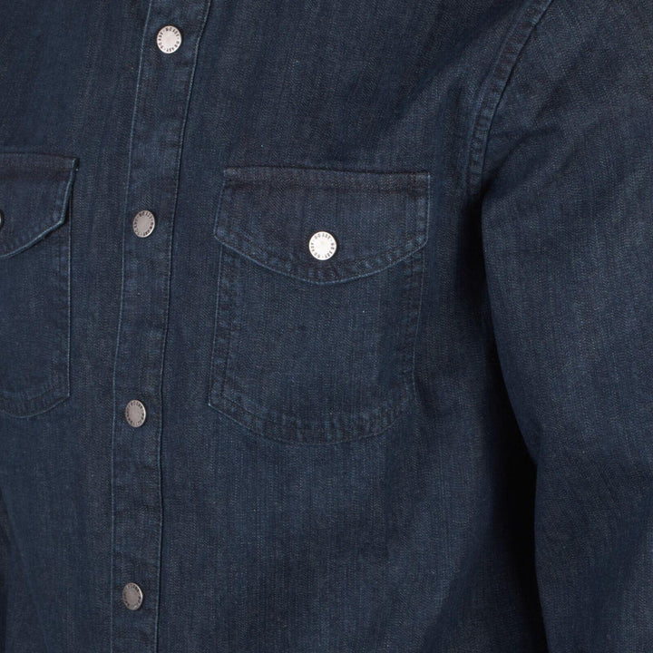 HD Branded Men's Blue Artist Drive H-D ADV Denim L/S Woven Shirt (S49A)