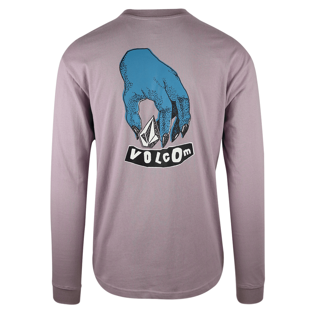 Volcom Men's Purple Stone Blue Hand L/S T-Shirt (584)