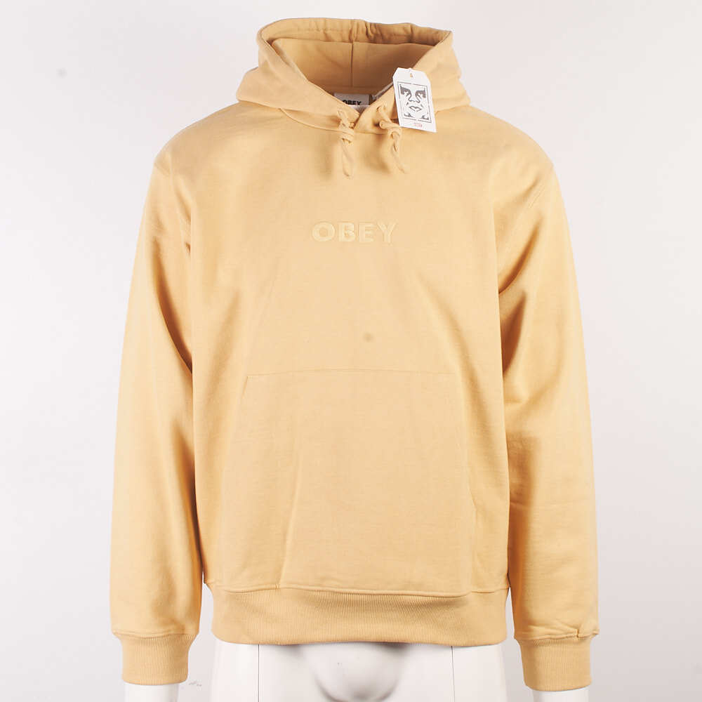 OBEY Men s Golden Harvest Bold Ideals Pull Over Hoodie Spotted Clothing