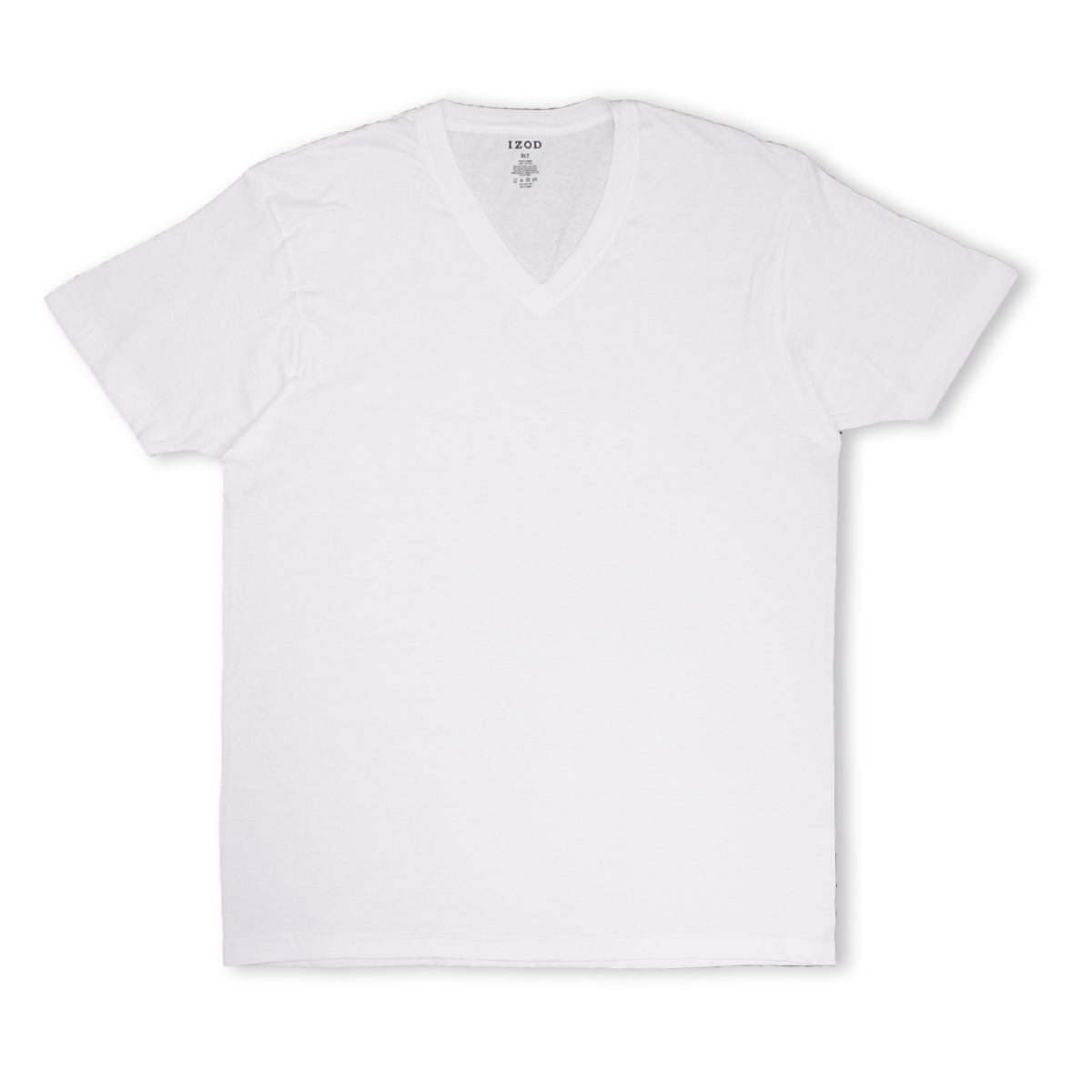 IZOD Men's 3-Pack White Big & Tall V-Neck S/S T-Shirt (S02)