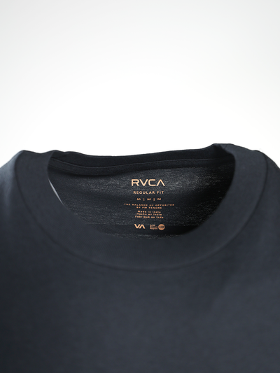 RVCA Men's Black Ransom BAKERVCA Relaxed Fit S/S T-Shirt (S07)