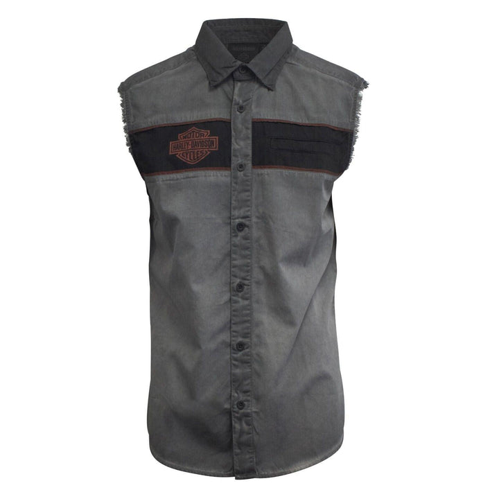 HD Branded Men's Blackened Pearl Iron Bond Blowout Sleeveless Shirt