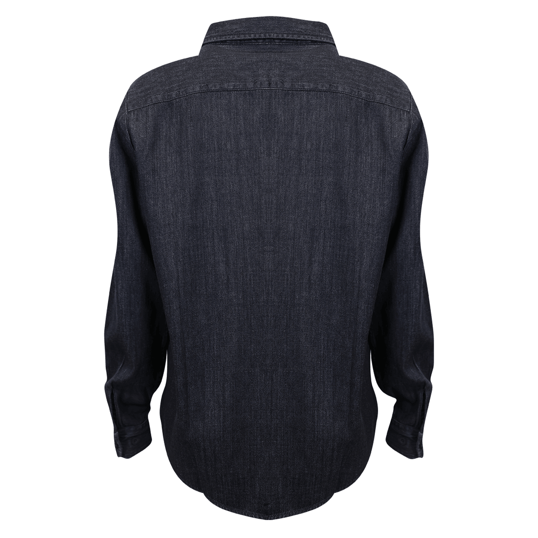 HD Branded Women's Grey Denim L/S Woven Shirt (S05)