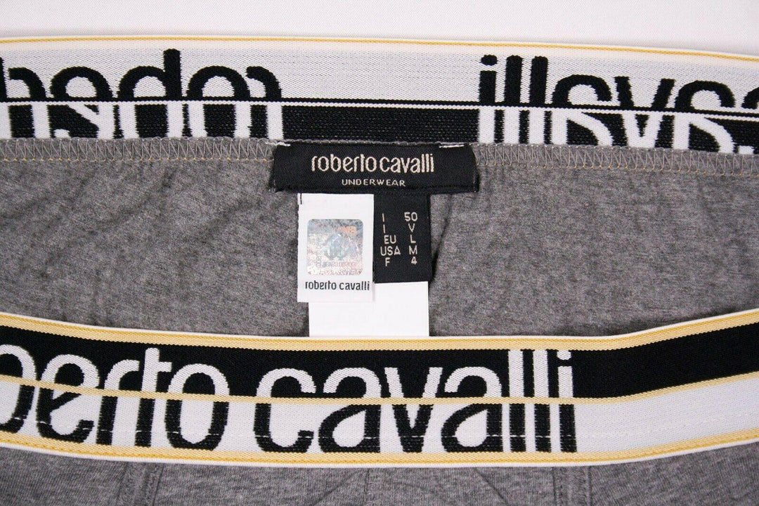 Roberto Cavalli Men's 2 Pack Grey Stretch Boxer Briefs
