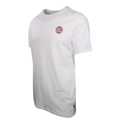 RVCA Men's White Navy Red Circle Regular Fit S/S T-Shirt (S15)