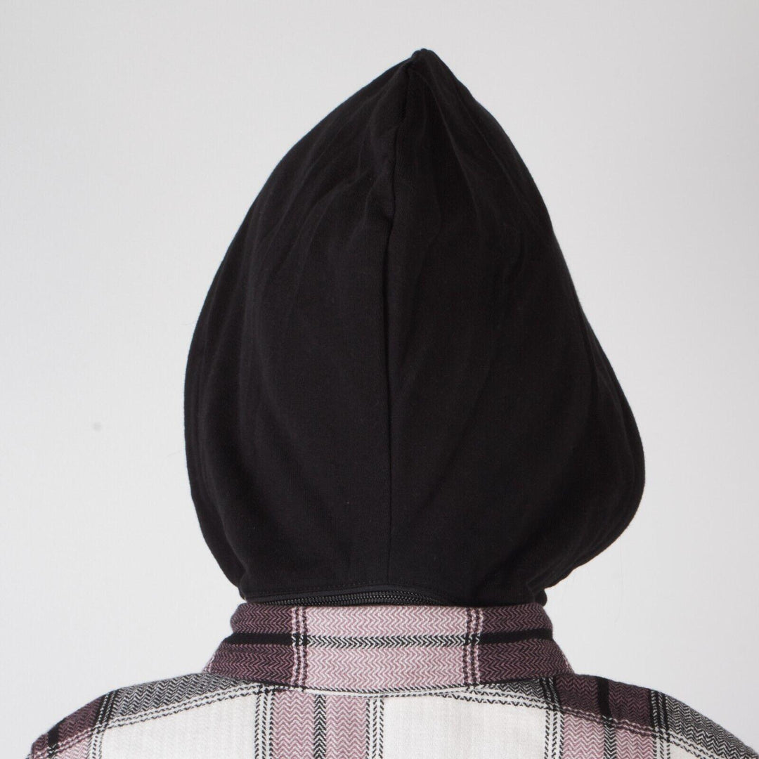 HD Branded Women's H-D Cream Purple Plaid Hooded L/S Shirt Jacket