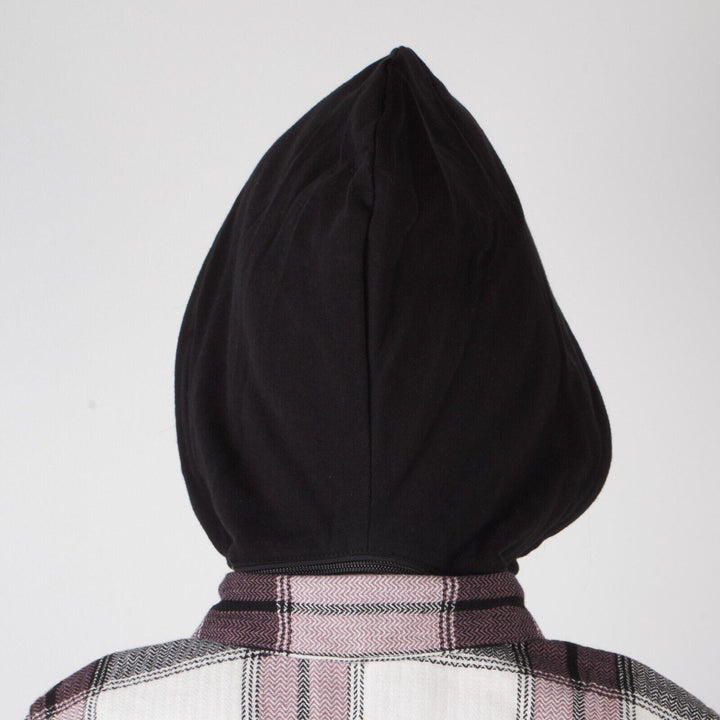 HD Branded Women's H-D Cream Purple Plaid Hooded L/S Shirt Jacket