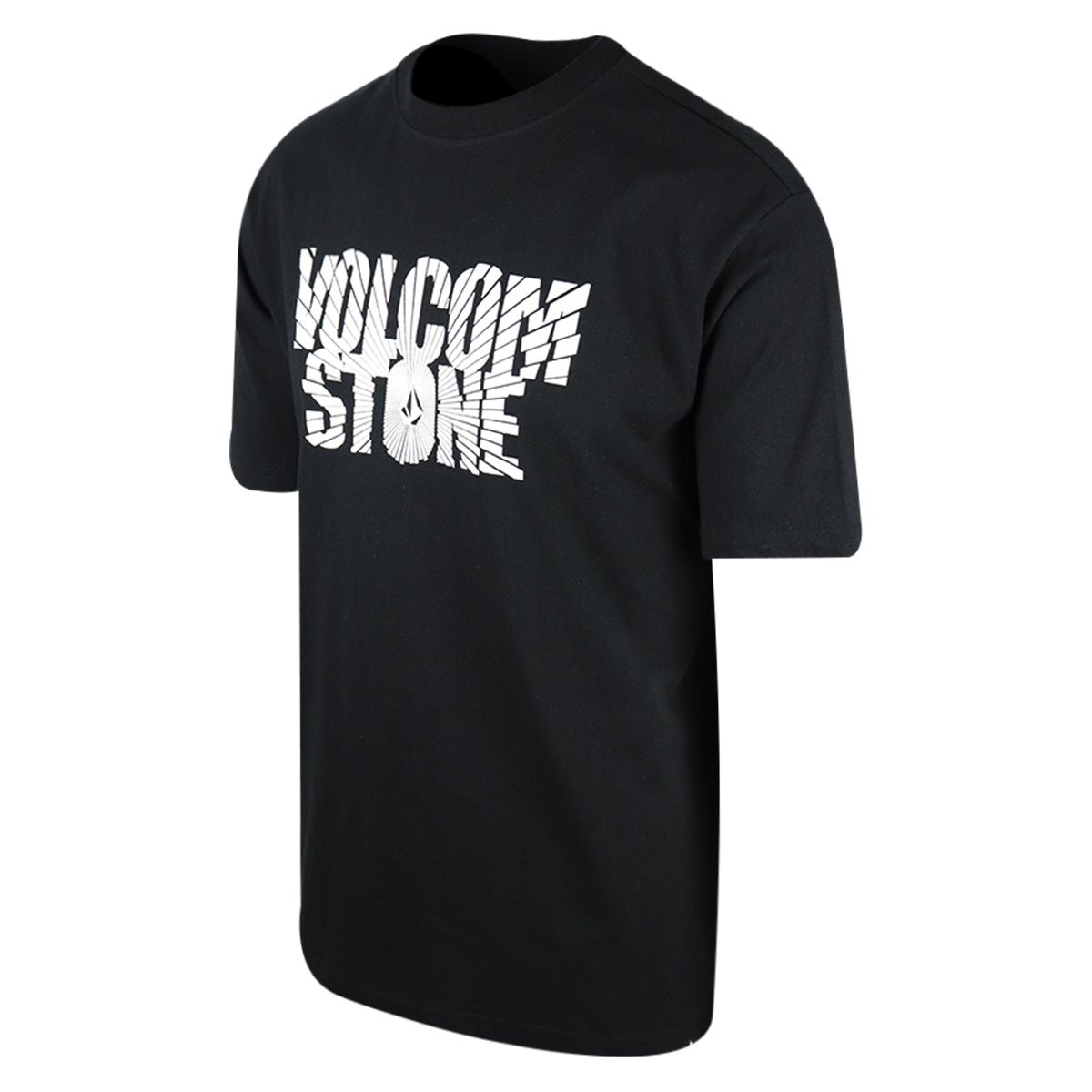 Volcom Men's Black Stone Rays S/S T-Shirt (S48)