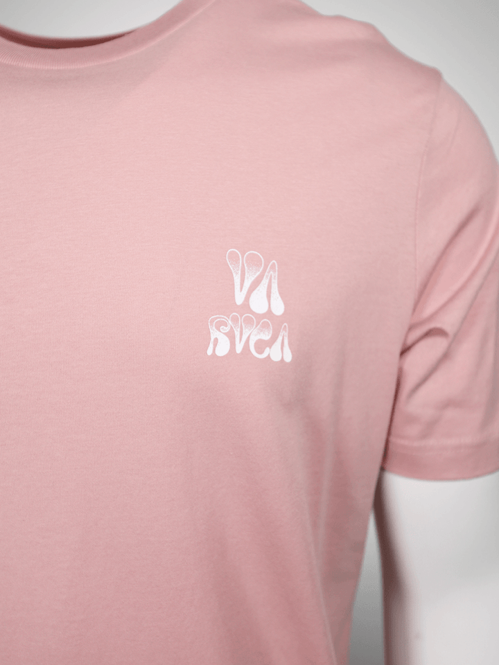 RVCA Men's Millennial Pink Peace Not War Regular Fit S/S T-Shirt (S31)