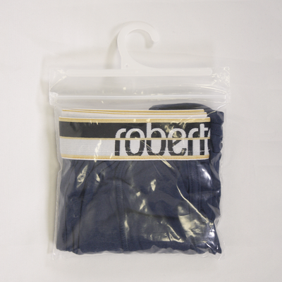 Roberto Cavalli Men's Single Pack Blue Stretch Boxer Briefs