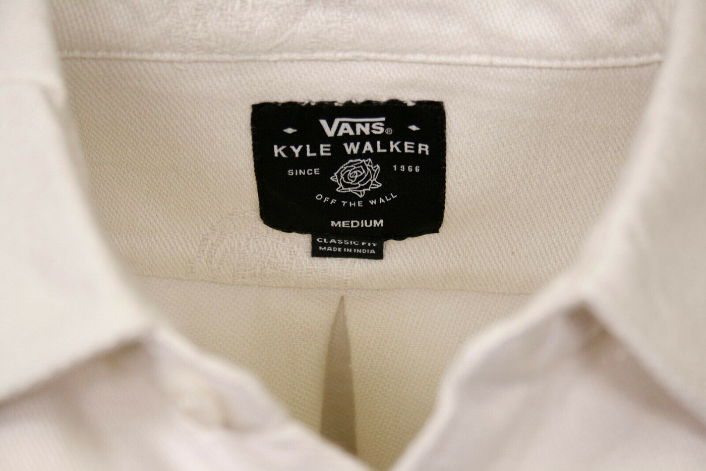 Vans Off The Wall Men's Antique White Kyle Walker L/S Flannel Shirt (S01)