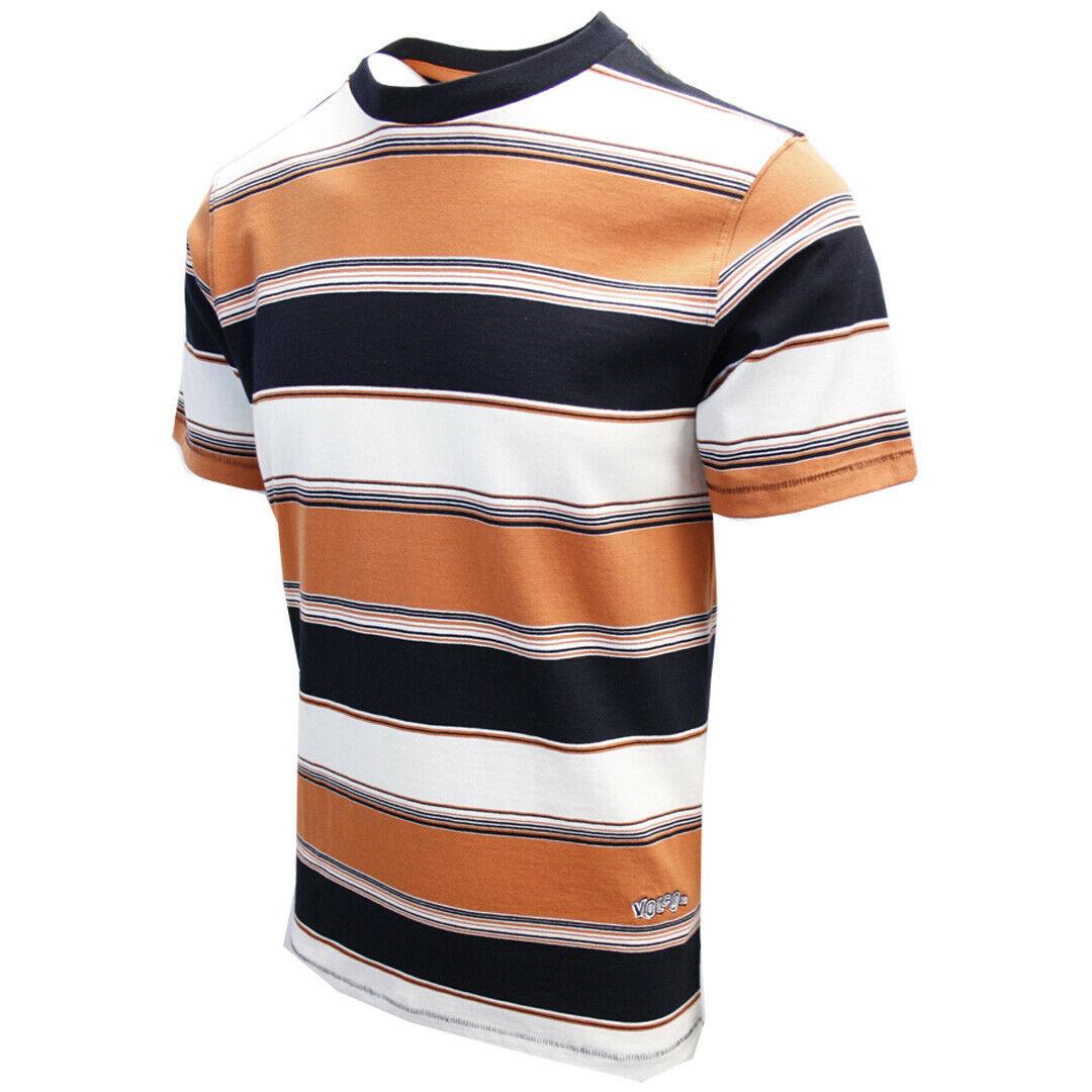 Volcom Men's Burnt Orange Chromatic Crew S/S T-Shirt (S02)