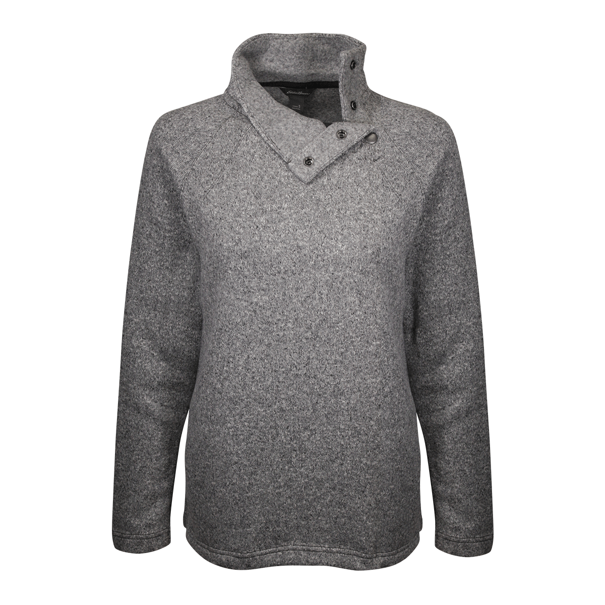 Eddie Bauer Women s Three Snap On Button Mock Neck Sweater S04