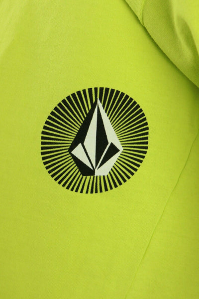 Volcom Men's Fluorescent Yellow Stone Rays S/S T-Shirt (S47)