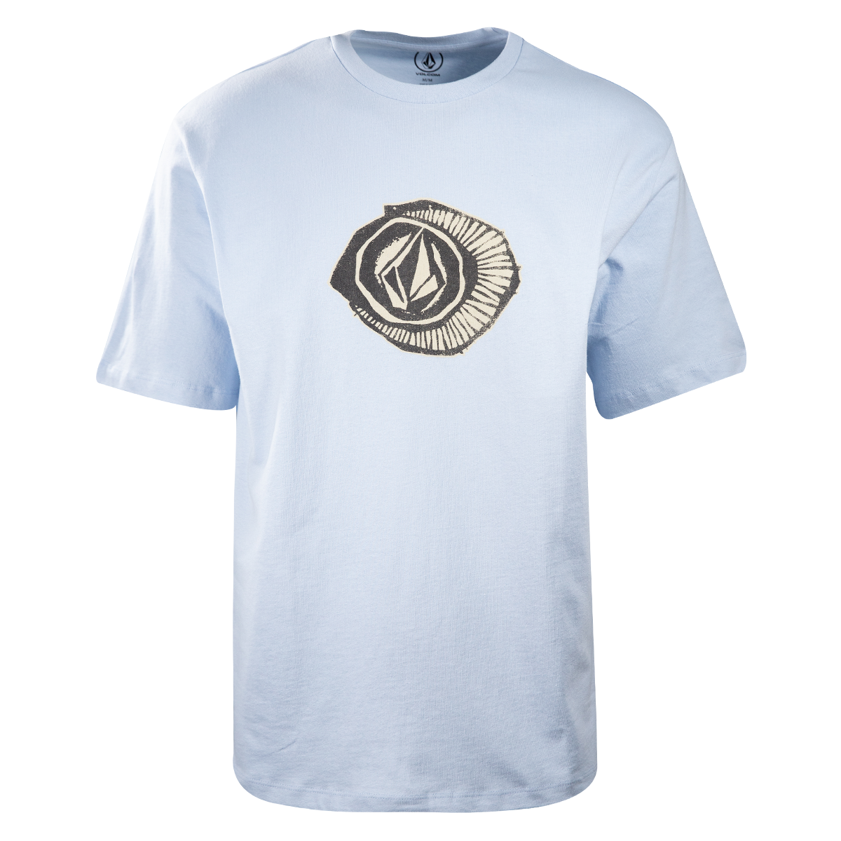 Volcom Men's Light Blue Fossil Shell Loose Fit S/S T-Shirt (S08)