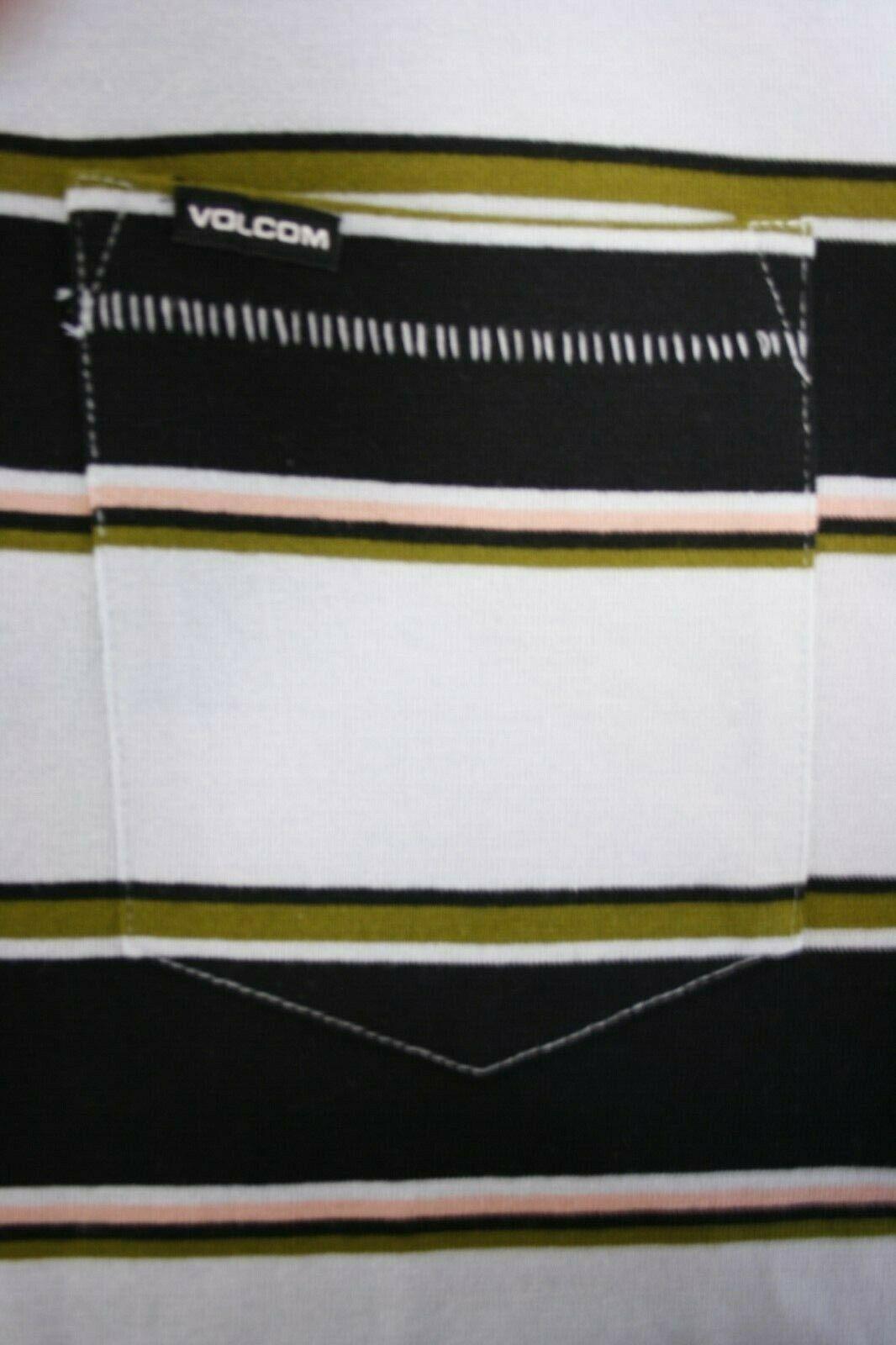 Volcom Men's Pale Blue Laney Crew S/S T-Shirts (S06)