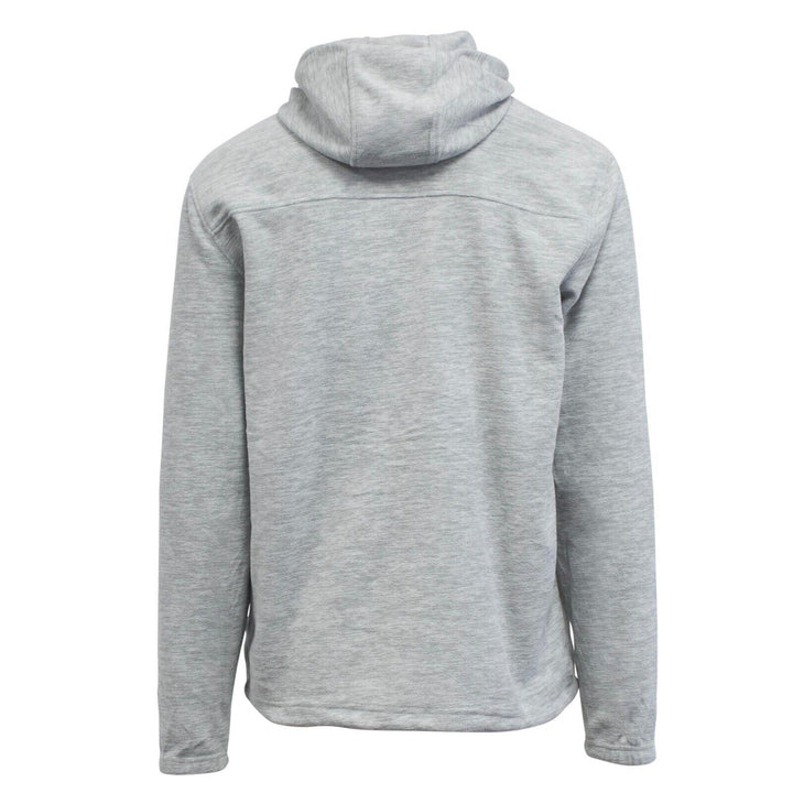 Quiksilver Men's Heather Grey Essentials Polar Fleece Pull Over Hoodie (S13)