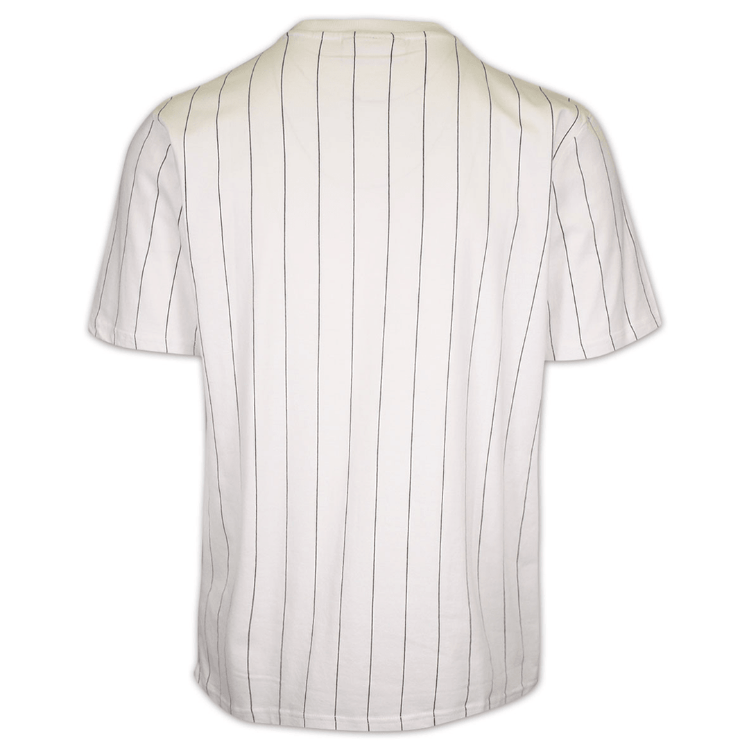 FILA Men's White Striped & Logo S/S T-Shirt (181)