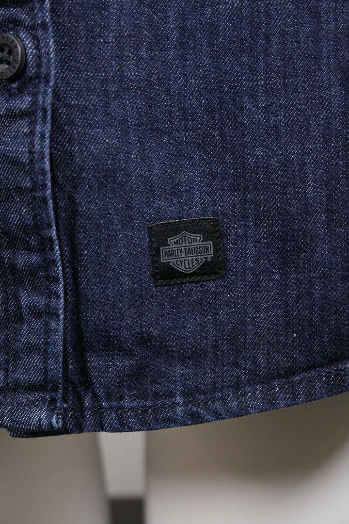 HD Branded Women's Navy Blue Denim L/S Woven Shirt (S03)